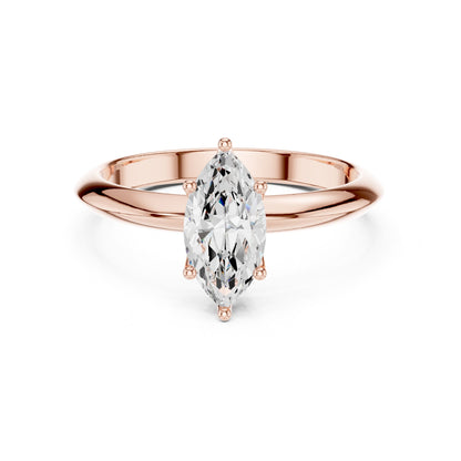 Marquise Lab Grown Diamond Solitaire Engagement Ring