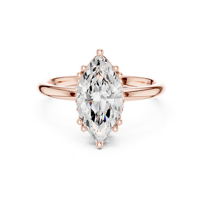 Marquise Lab Grown Diamond Solitaire Engagement Ring