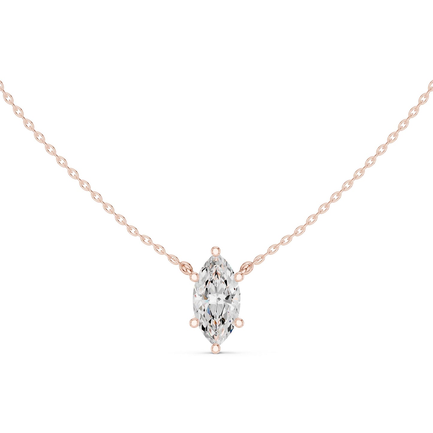Marquise Lab Grown Diamond Pendant