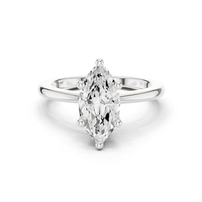Marquise Lab Grown Diamond Solitaire Engagement Ring