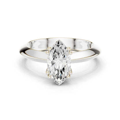 Marquise Lab Grown Diamond Solitaire Engagement Ring