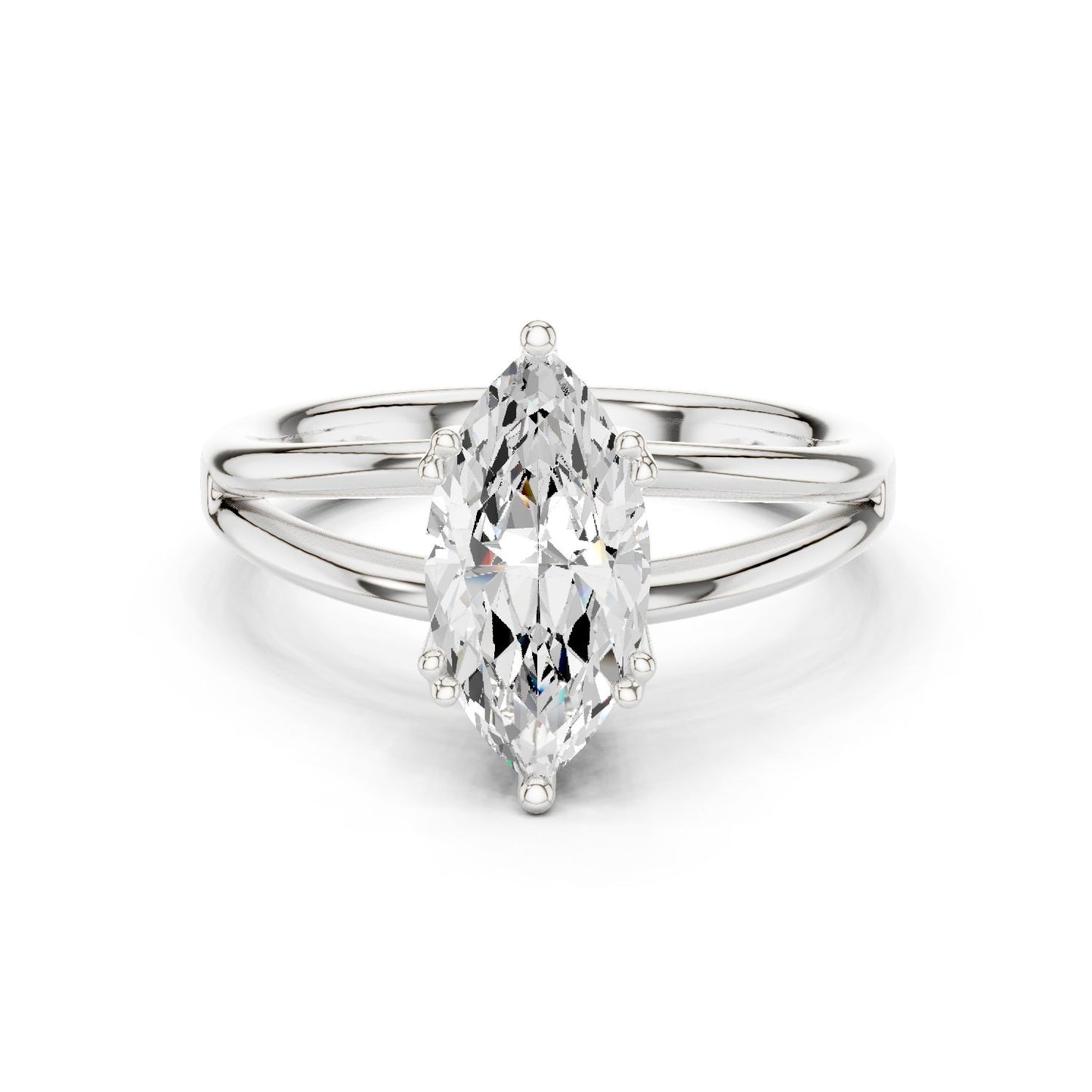 Marquise Lab Grown Diamond Solitaire Engagement Ring