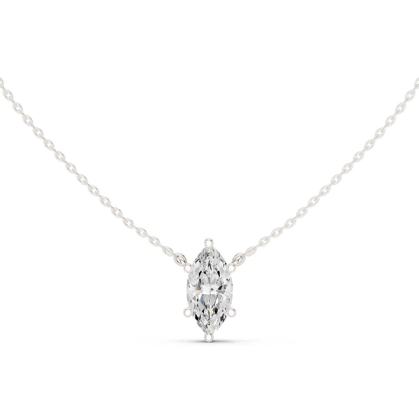Marquise Lab Grown Diamond Pendant