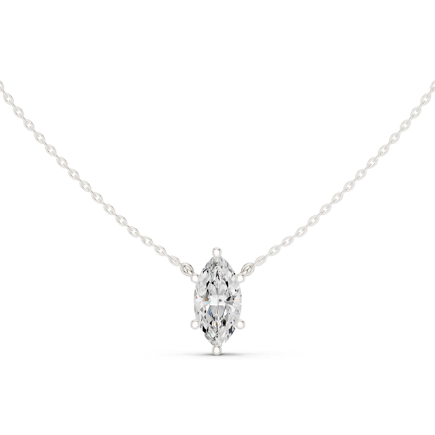 Marquise Lab Grown Diamond Pendant