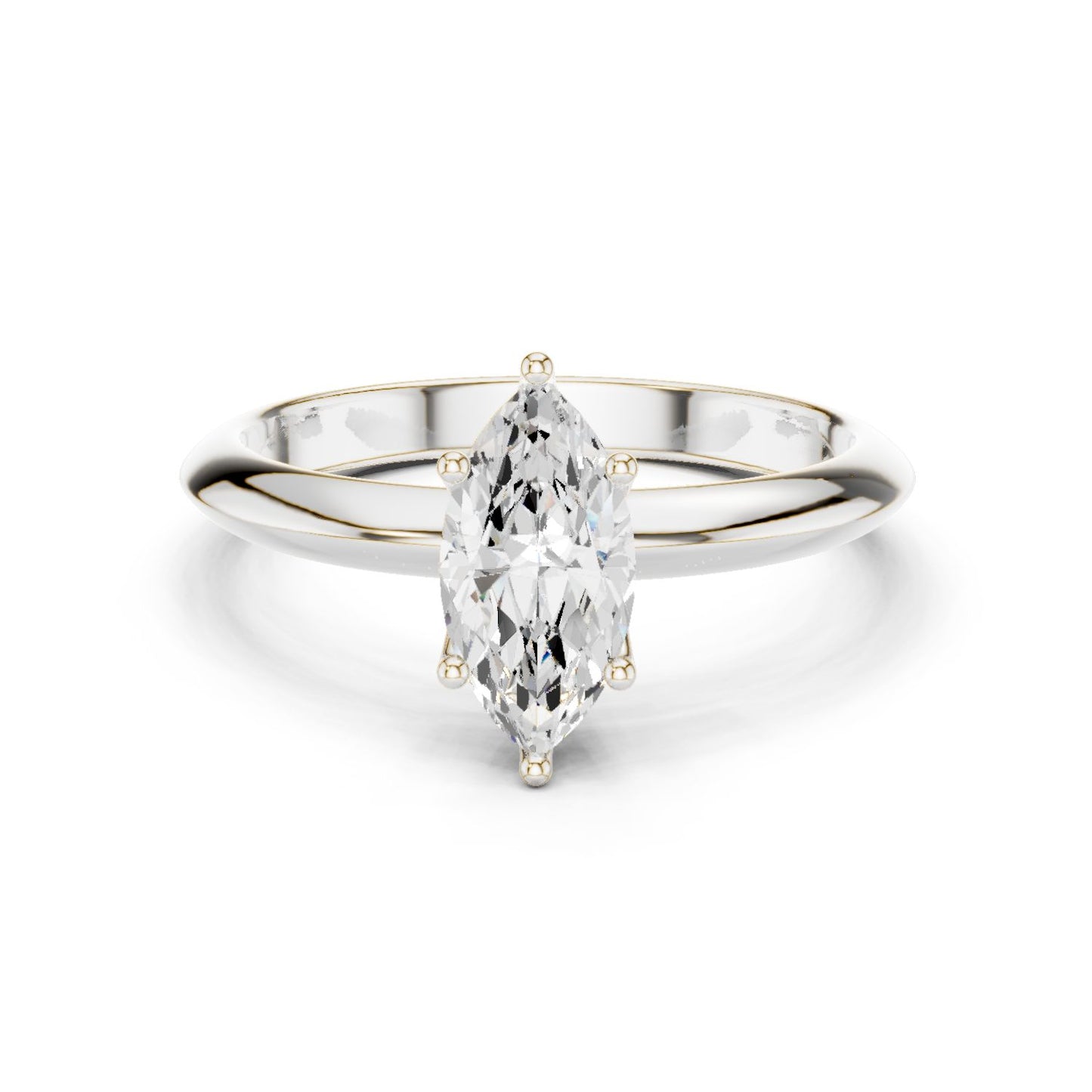 Marquise Lab Grown Diamond Solitaire Engagement Ring