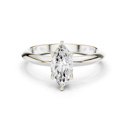 Marquise Lab Grown Diamond Solitaire Engagement Ring