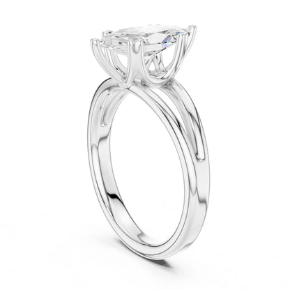 Marquise Lab Grown Diamond Solitaire Engagement Ring