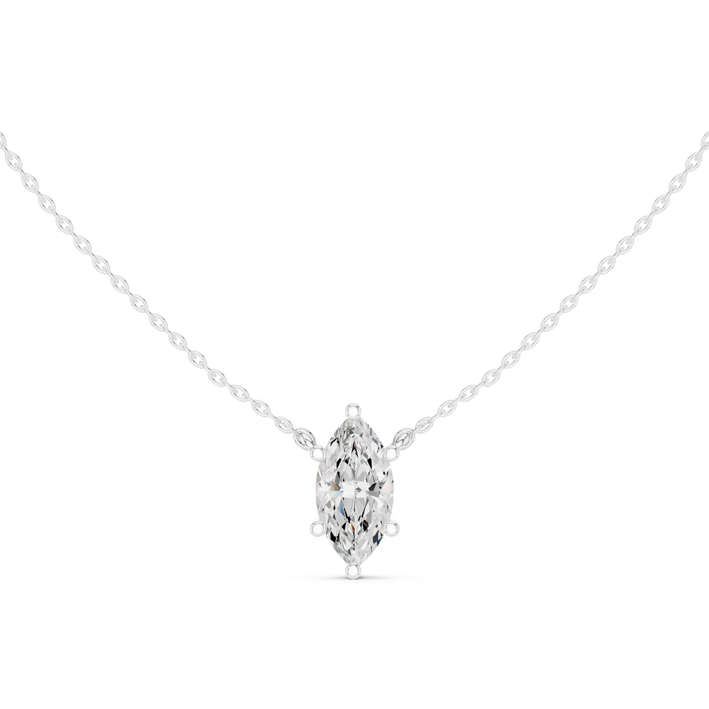 Marquise Lab Grown Diamond Pendant