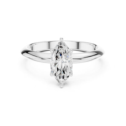 Marquise Lab Grown Diamond Solitaire Engagement Ring