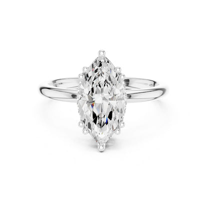 Marquise Lab Grown Diamond Solitaire Engagement Ring