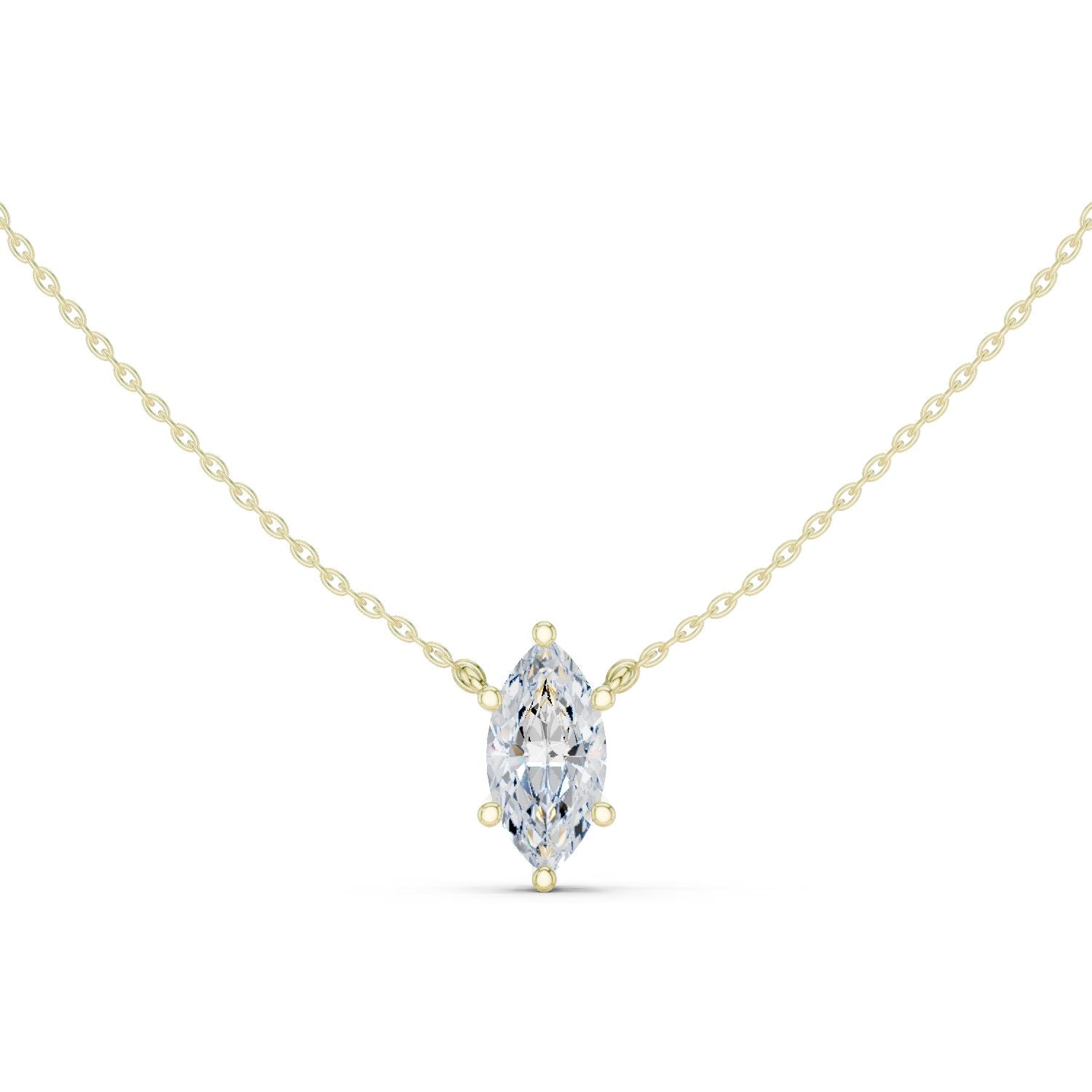 Marquise Lab Grown Diamond Pendant