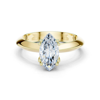 Marquise Lab Grown Diamond Solitaire Engagement Ring