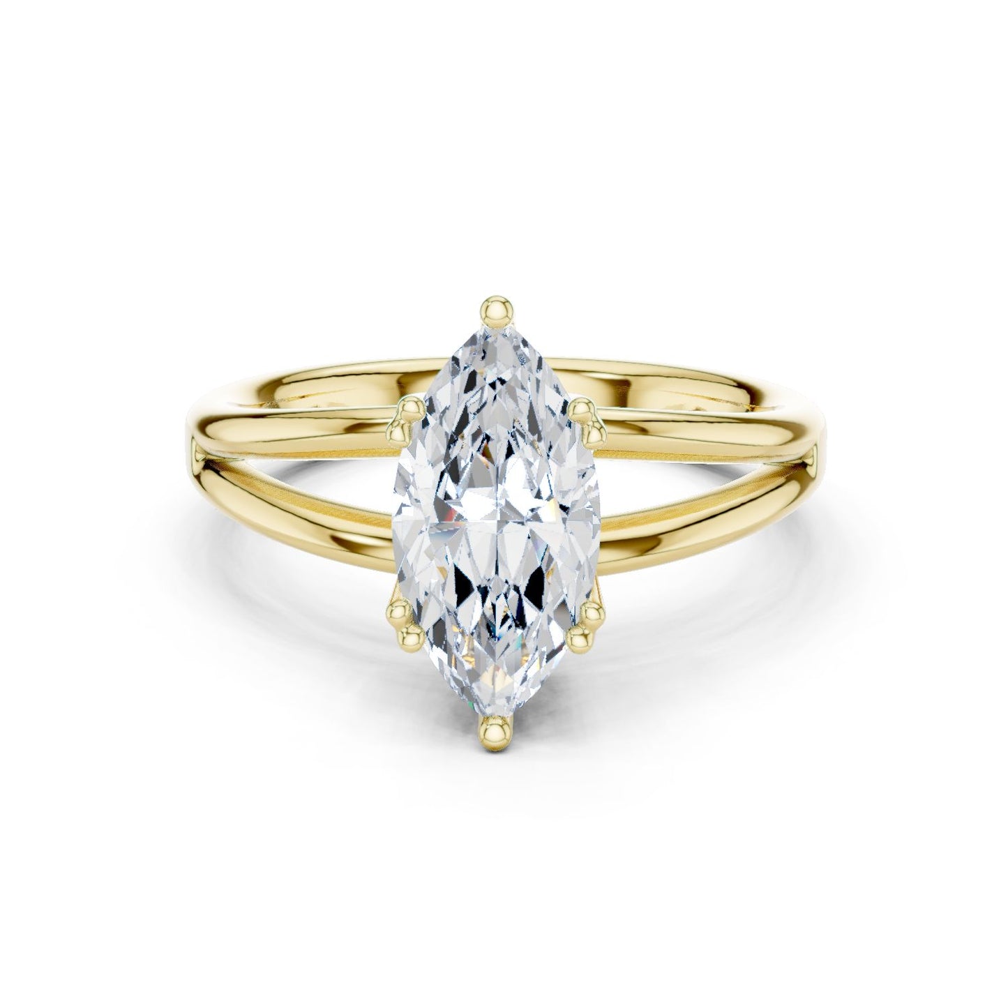 Marquise Lab Grown Diamond Solitaire Engagement Ring