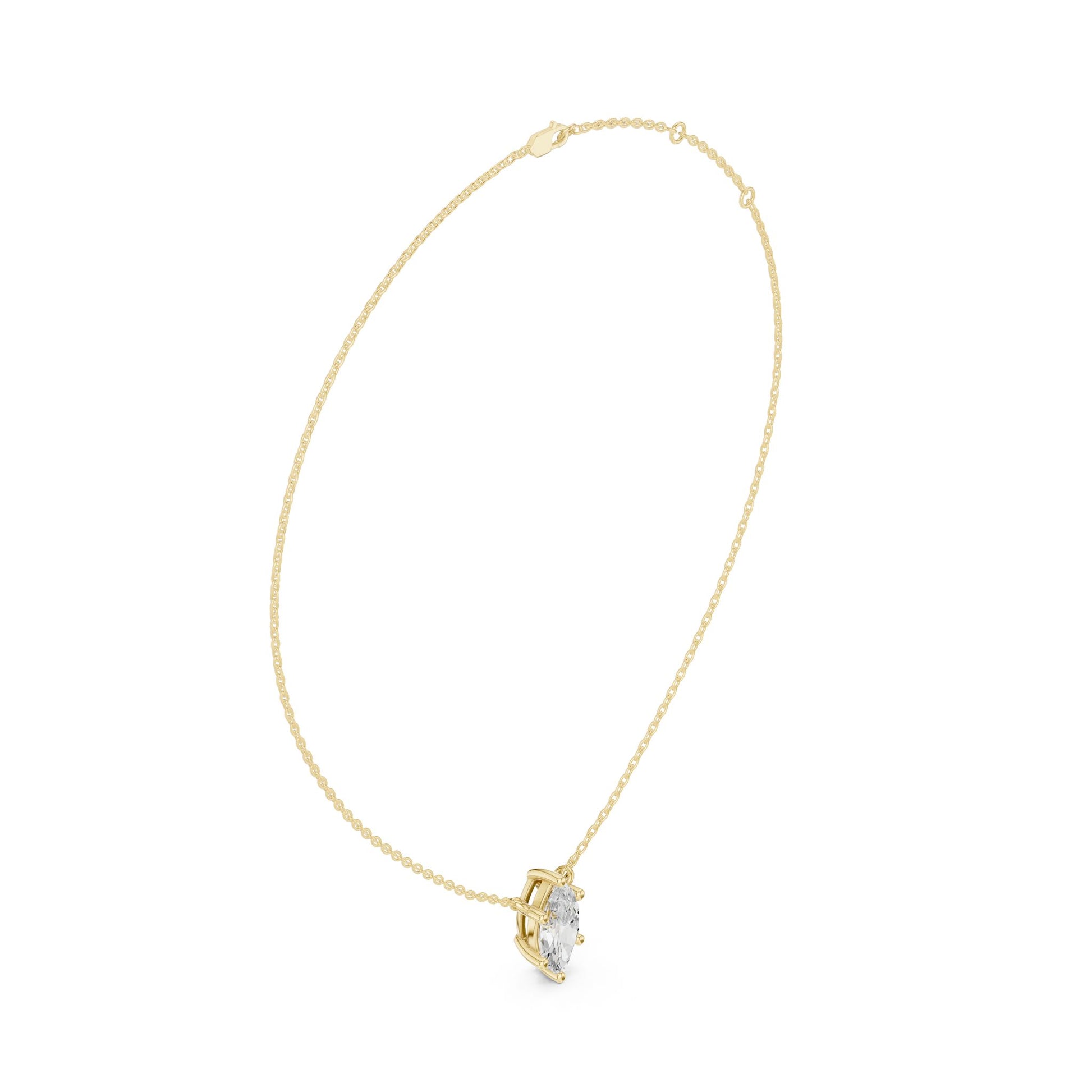 Marquise Lab Grown Diamond Pendant