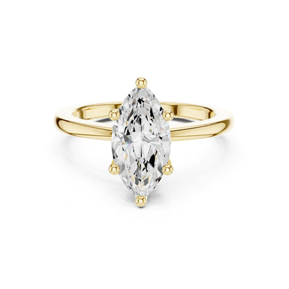 Marquise Lab Grown Diamond Solitaire Engagement Ring