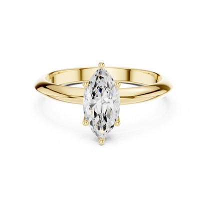 Marquise Lab Grown Diamond Solitaire Engagement Ring