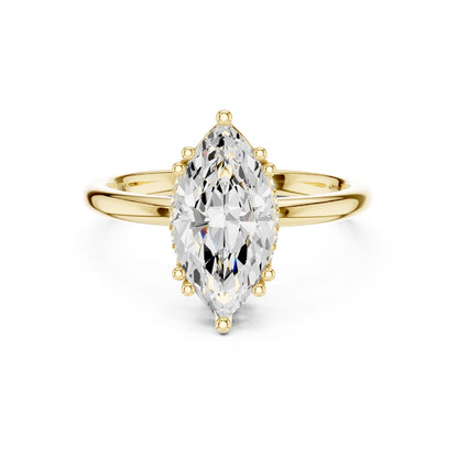 Marquise Lab Grown Diamond Solitaire Engagement Ring