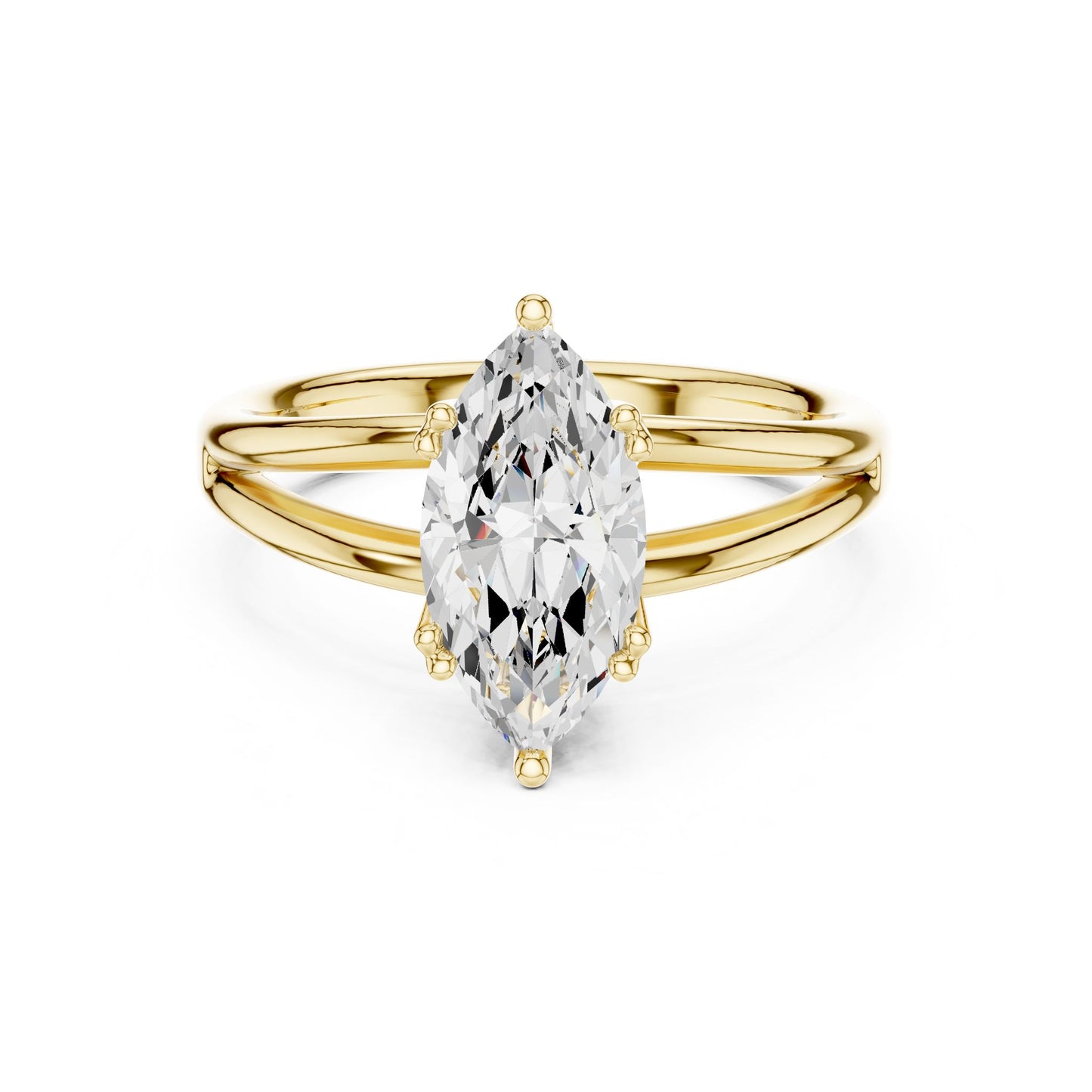 Marquise Lab Grown Diamond Solitaire Engagement Ring