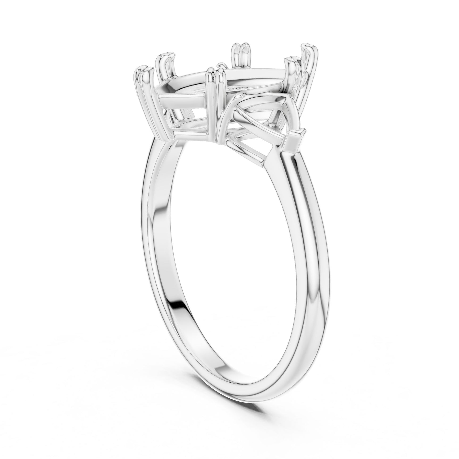 Marquise Lab Grown Diamond Three-Stone Engagement Ring