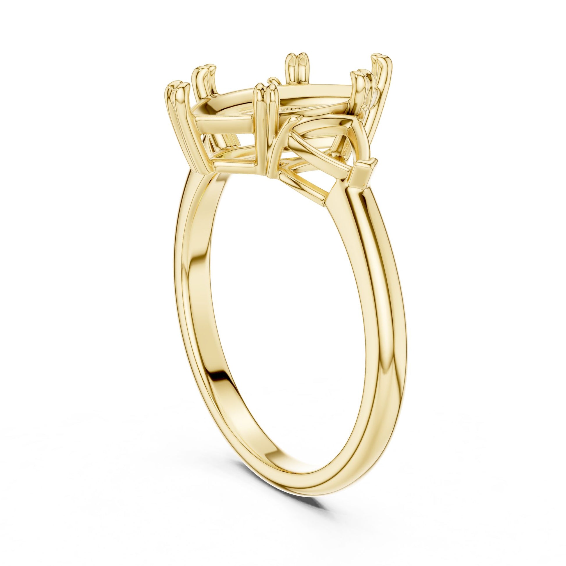 Marquise Lab Grown Diamond Three-Stone Engagement Ring