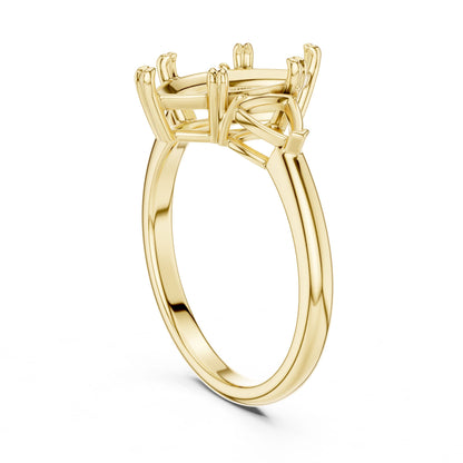 Marquise Lab Grown Diamond Three-Stone Engagement Ring