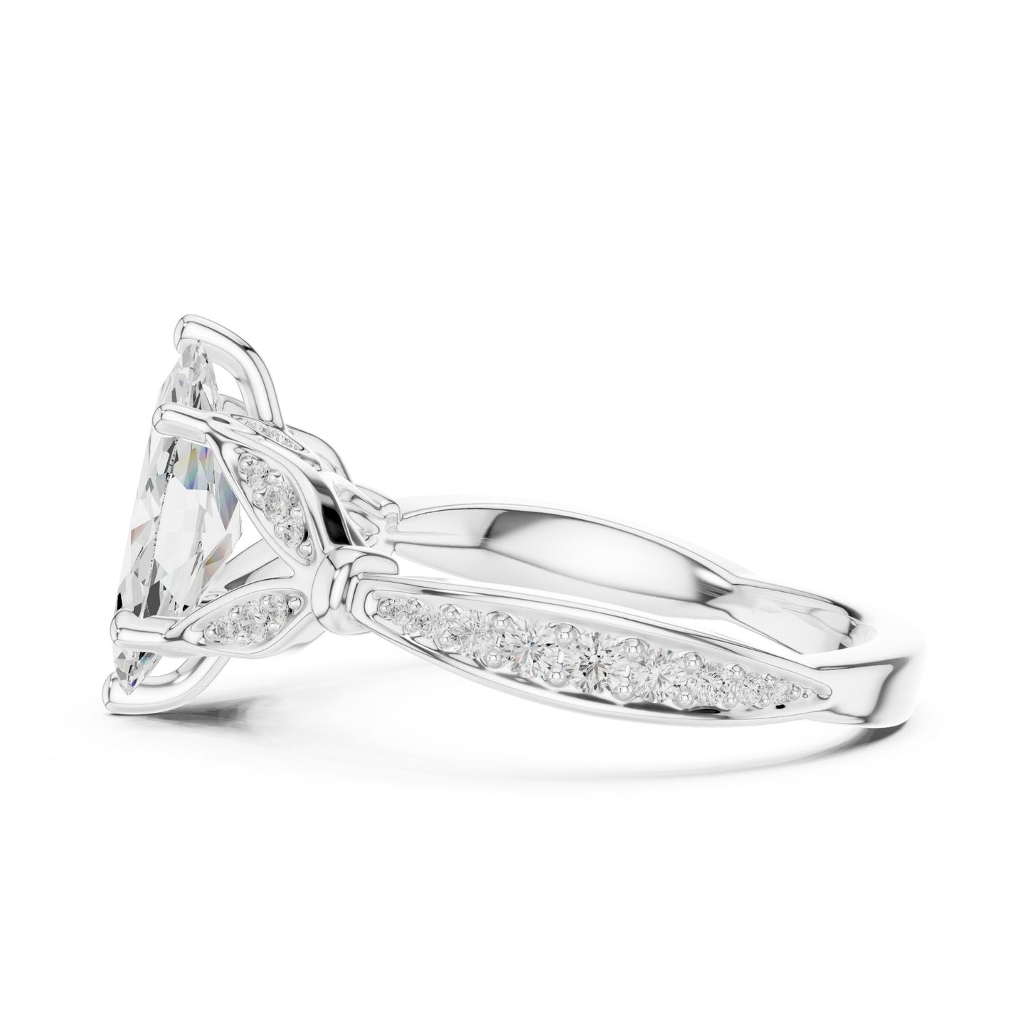 Marquise Lab Grown Diamond Vintage Engagement Ring
