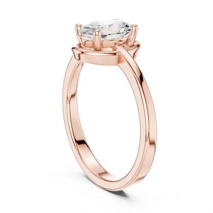 Oval Lab Grown Diamond Halo Engagement Ring