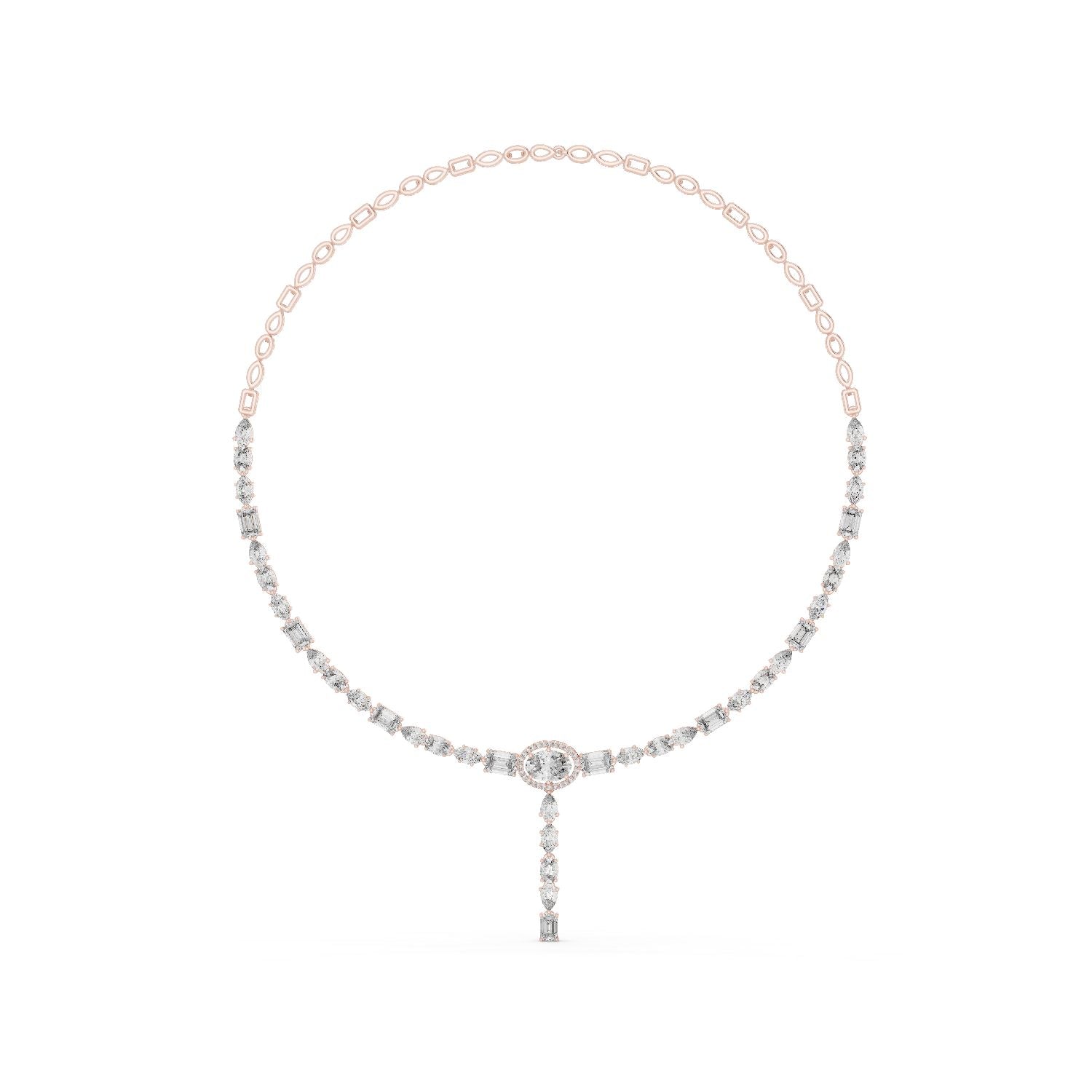 Oval Lab Grown Diamond Halo Pendant