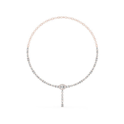 Oval Lab Grown Diamond Halo Pendant