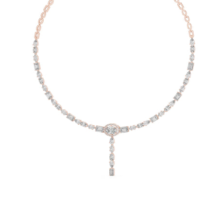 Oval Lab Grown Diamond Halo Pendant