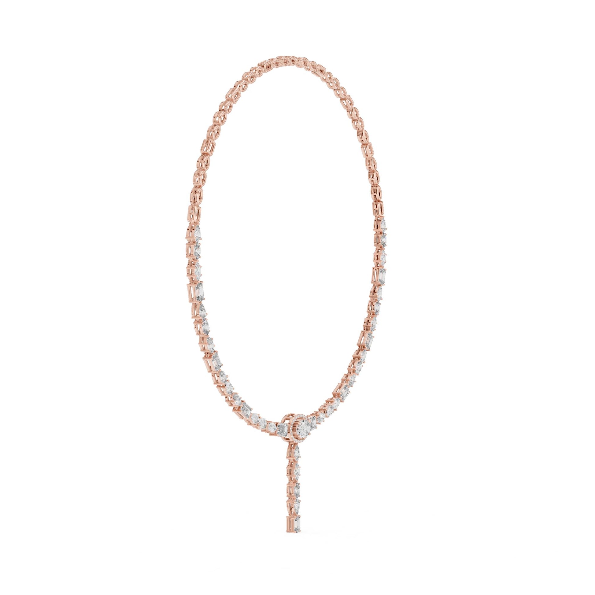 Oval Lab Grown Diamond Halo Pendant