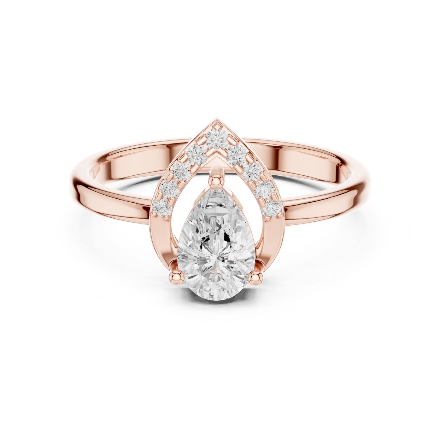 Oval Lab Grown Diamond Halo Engagement Ring