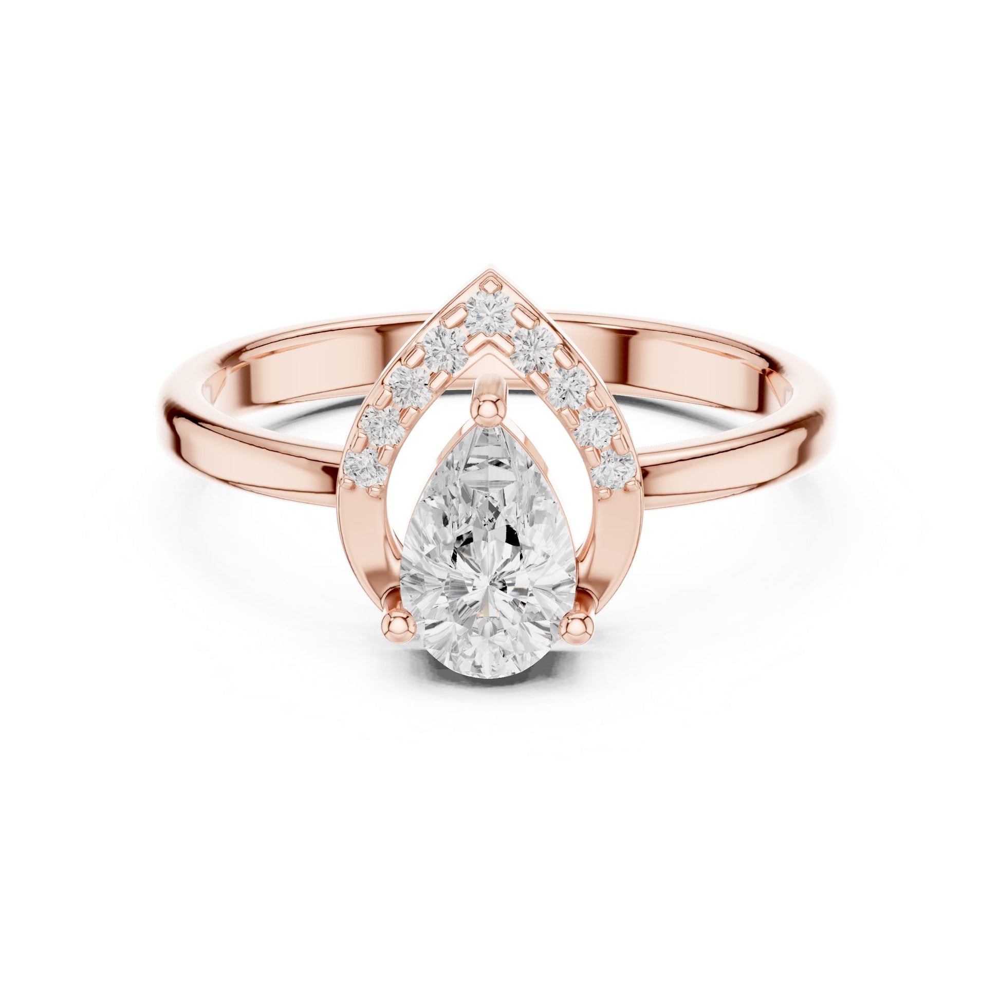Oval Lab Grown Diamond Halo Engagement Ring