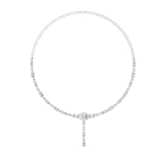 Oval Lab Grown Diamond Halo Pendant