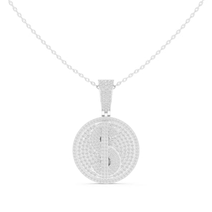 Oval Lab Grown Diamond Halo Pendant