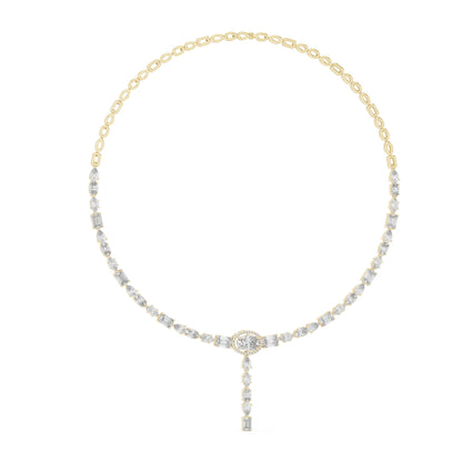 Oval Lab Grown Diamond Halo Pendant