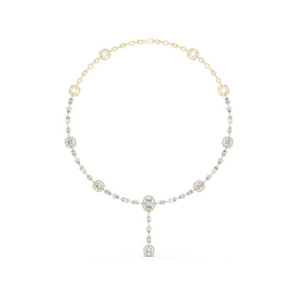 Oval Lab Grown Diamond Halo Pendant