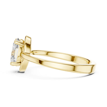 Oval Lab Grown Diamond Halo Engagement Ring