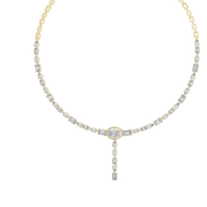 Oval Lab Grown Diamond Halo Pendant