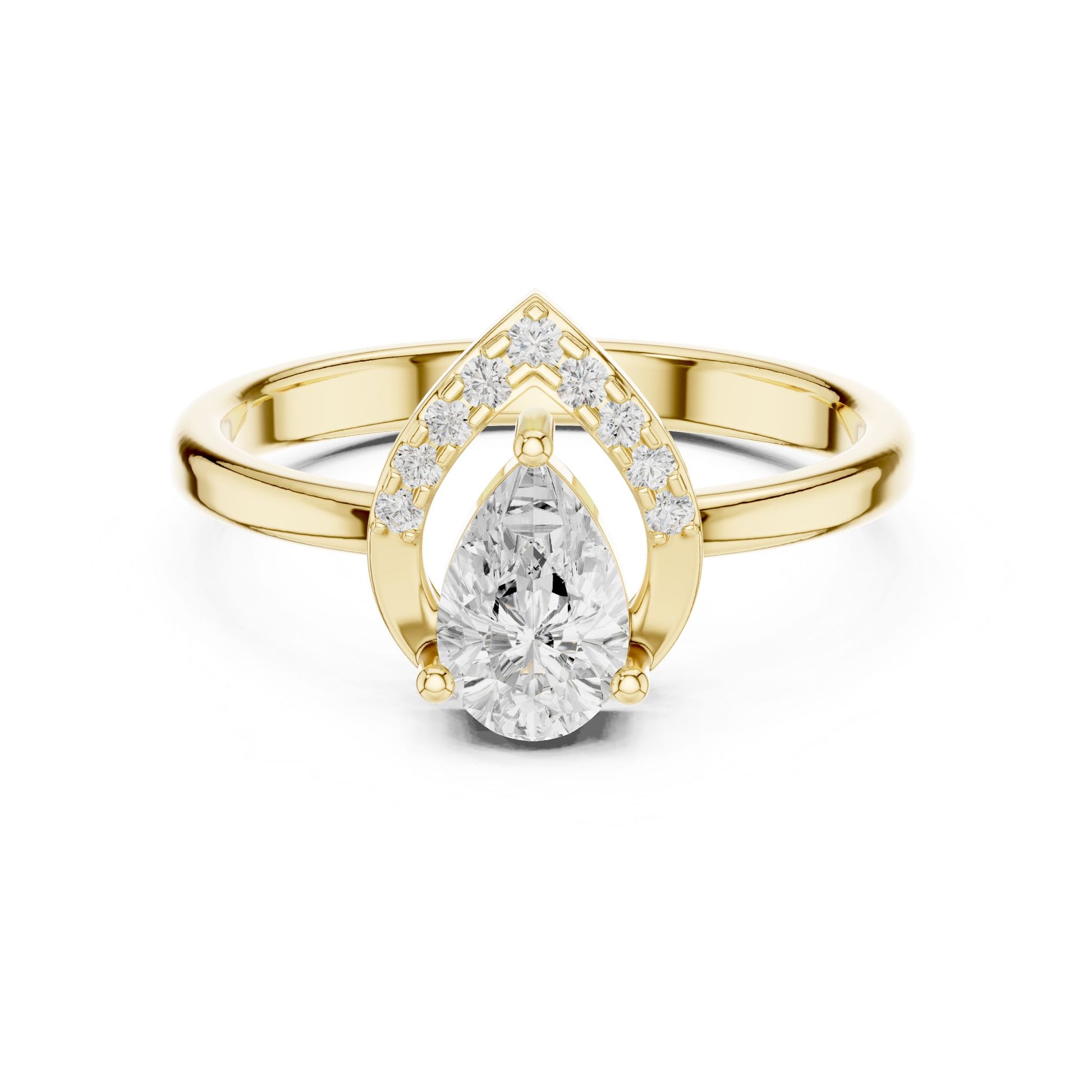 Oval Lab Grown Diamond Halo Engagement Ring
