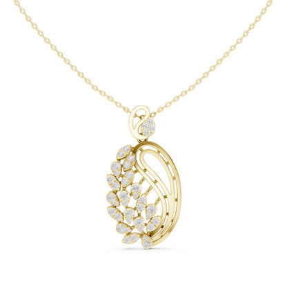 Oval Lab Grown Diamond Halo Pendant
