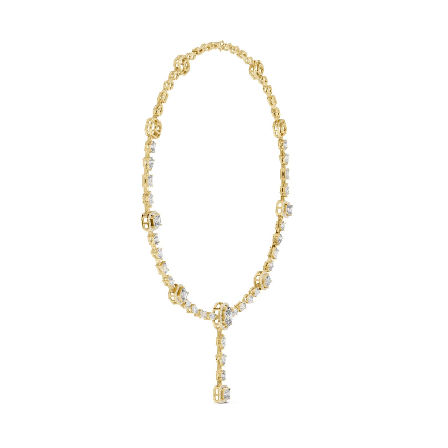 Oval Lab Grown Diamond Halo Pendant