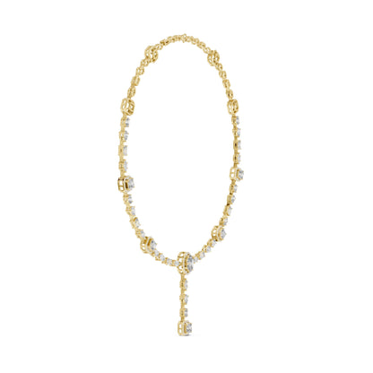 Oval Lab Grown Diamond Halo Pendant