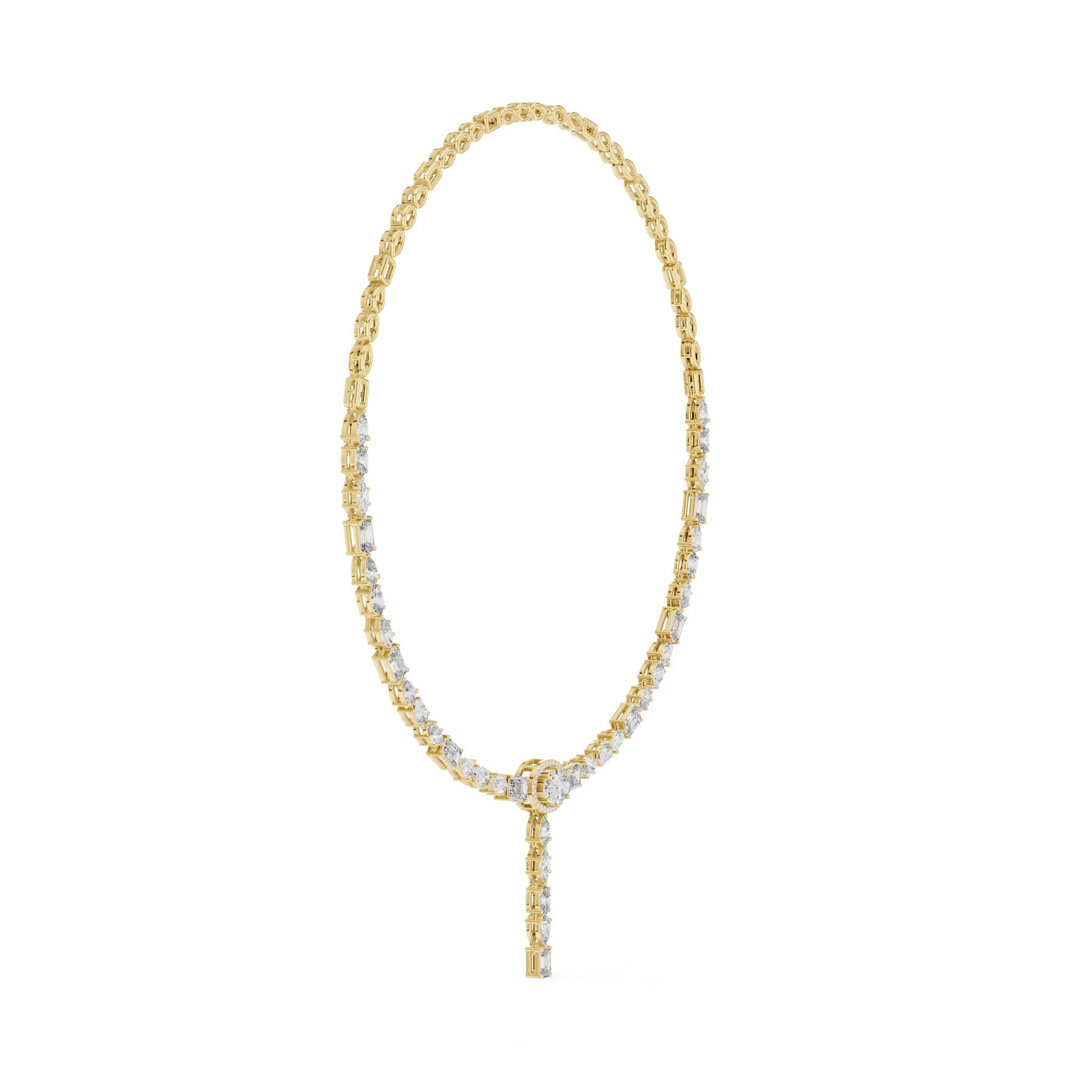 Oval Lab Grown Diamond Halo Pendant
