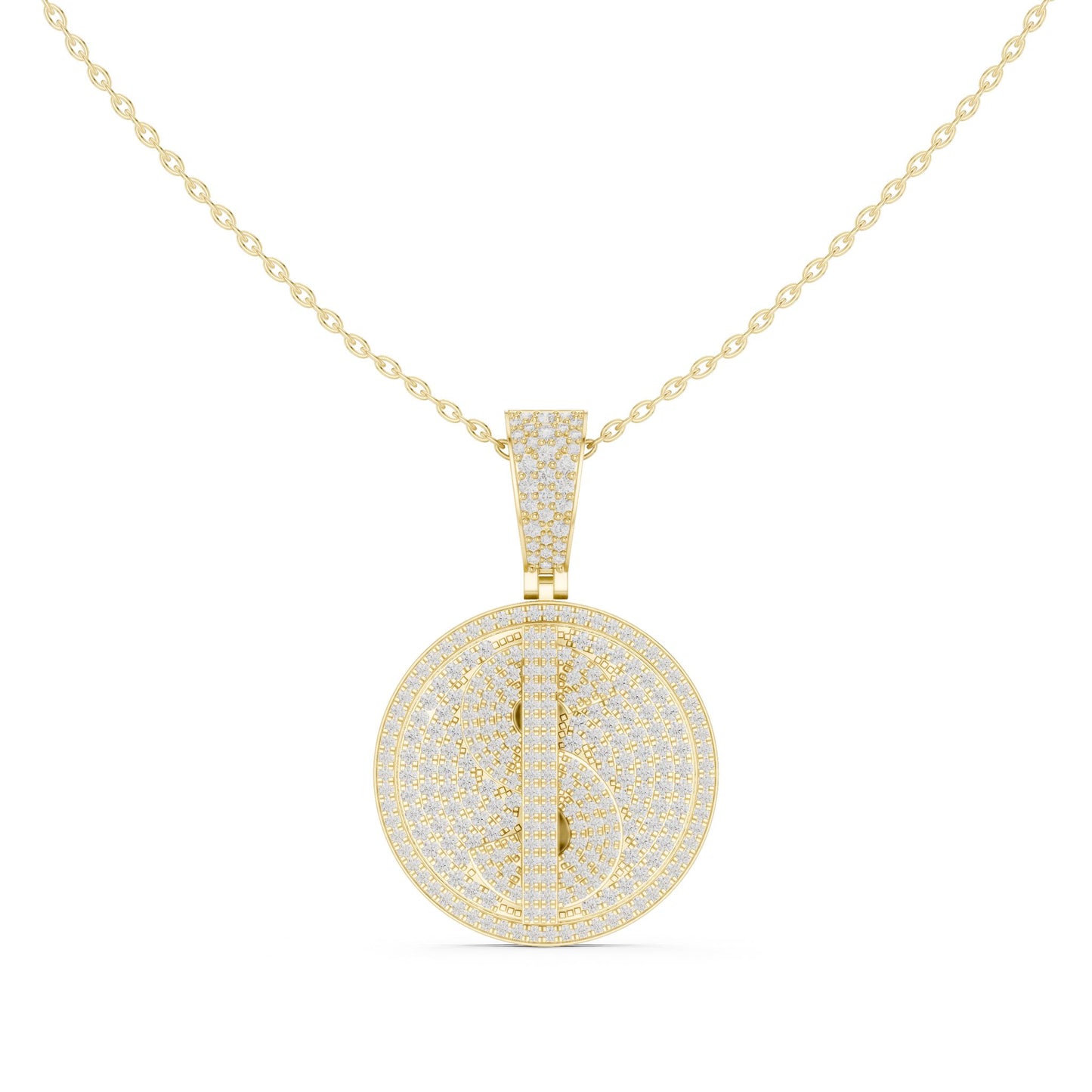 Oval Lab Grown Diamond Halo Pendant