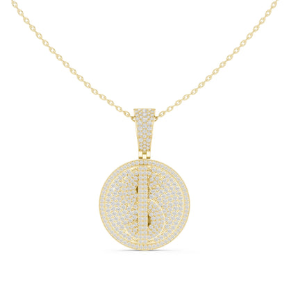 Oval Lab Grown Diamond Halo Pendant
