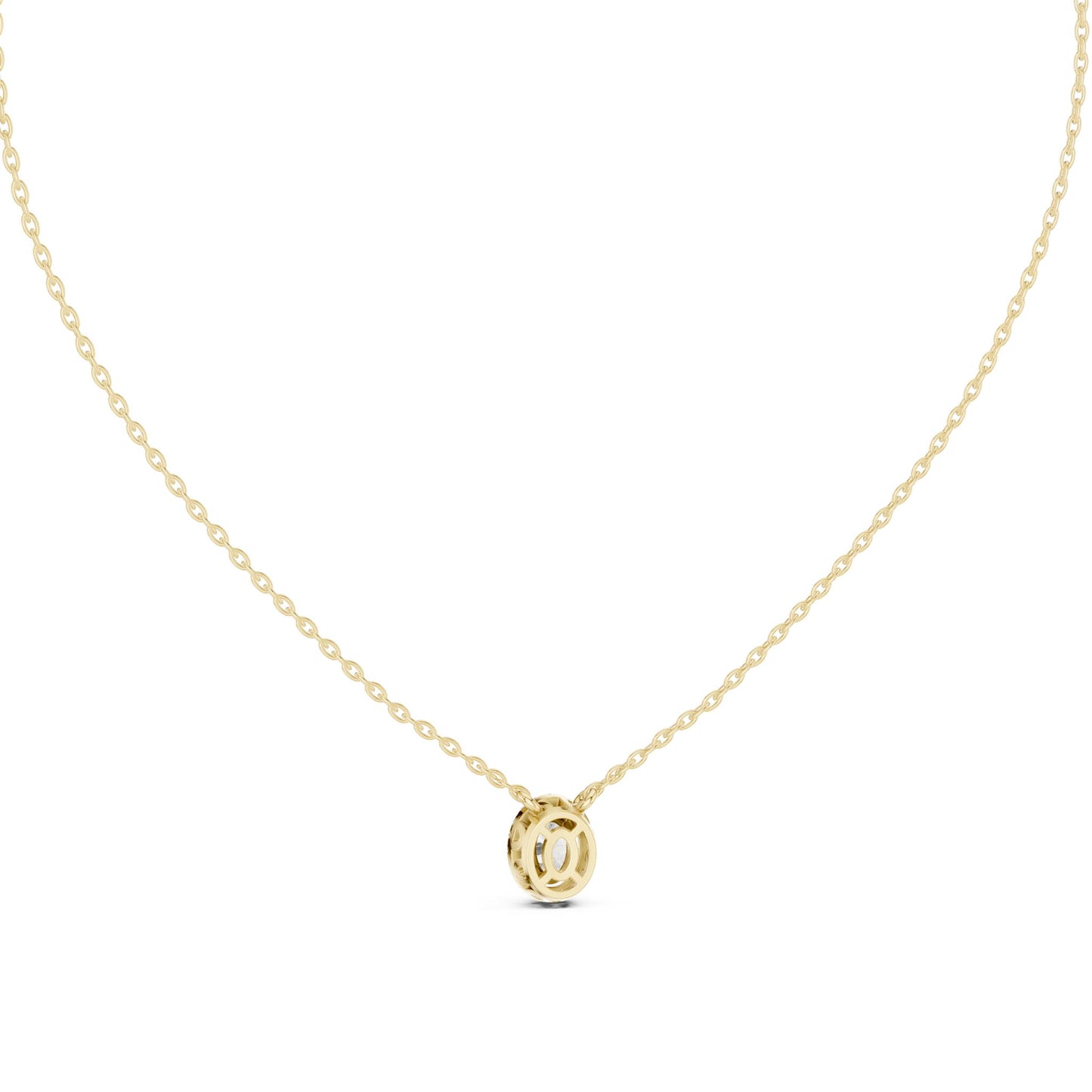 Oval Lab Grown Diamond Halo Pendant