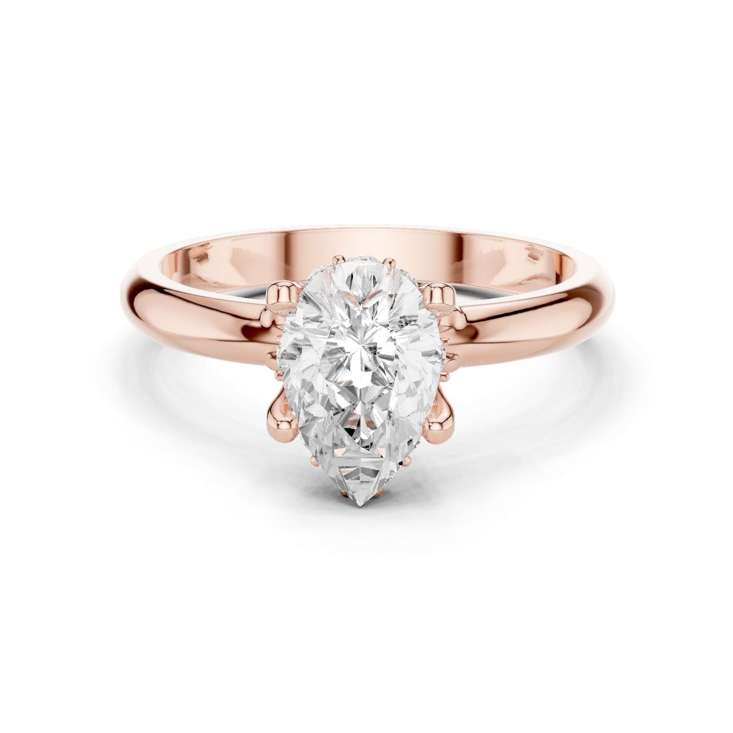 Oval Lab Grown Diamond Hidden Halo Engagement Ring