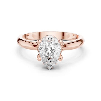 Oval Lab Grown Diamond Hidden Halo Engagement Ring