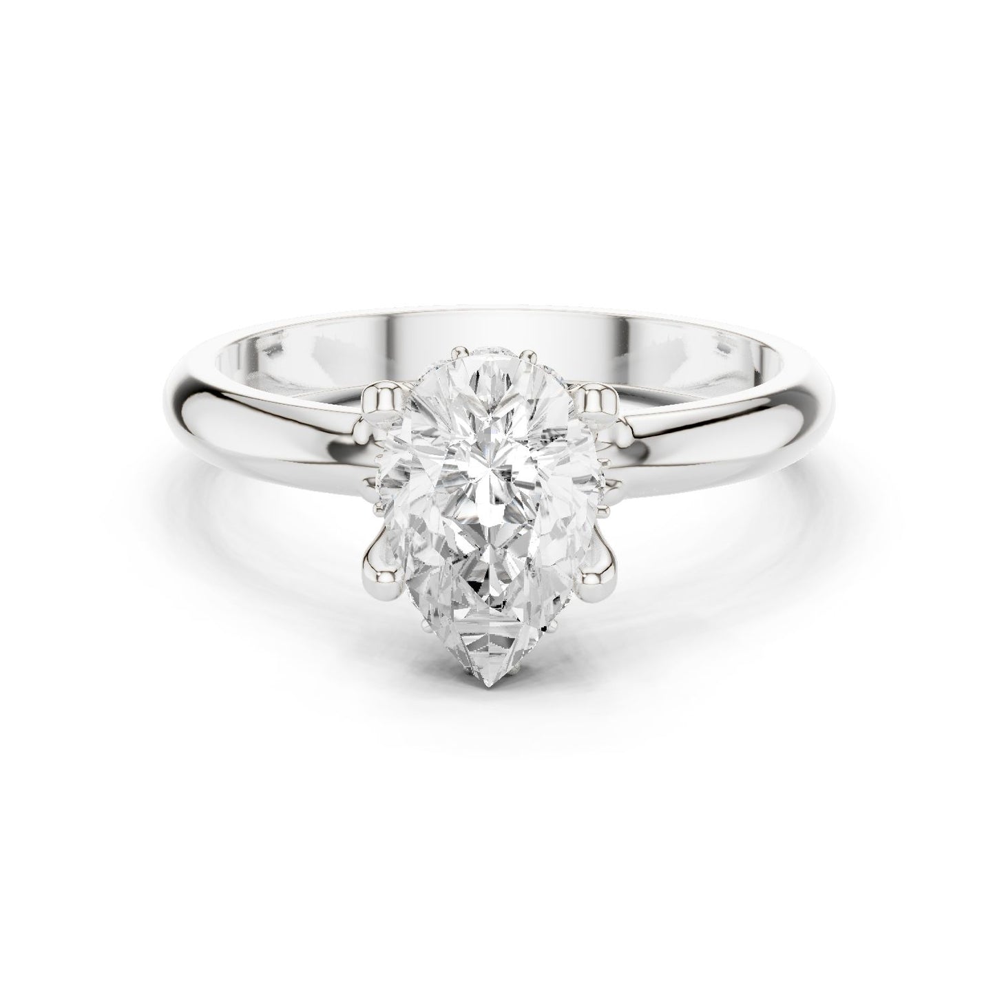 Oval Lab Grown Diamond Hidden Halo Engagement Ring